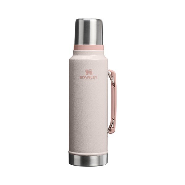 Borraccia termica rosa chiaro in acciaio inox 1,4 l Legendary Classic Bottle Hammertone Rose Quartz – Stanley