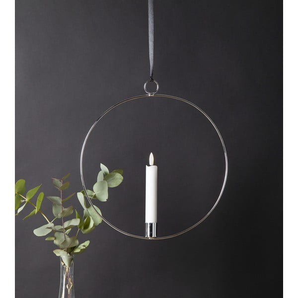 Decorazione luminosa in colore argento Flamme Ring - Star Trading-image-2