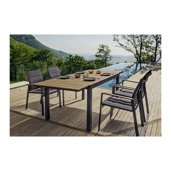 Tavolo da pranzo da giardino in alluminio 90x140 cm Elias   – Bizzotto-image-2