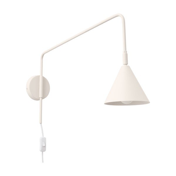 Lampada da parete color crema con alimentazione a corrente ø 14 cm Zylo – Sollux