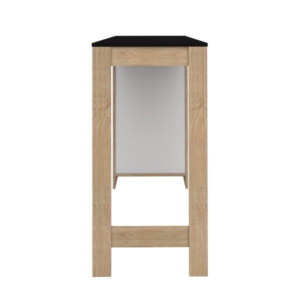 Tavolo da bar con piano nero 50x115 cm Aravis - TemaHome-image-3