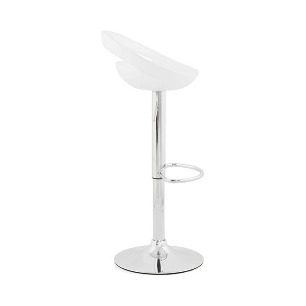 Sedia da bar girevole regolabile bianca Design Venus - Kokoon-image-1