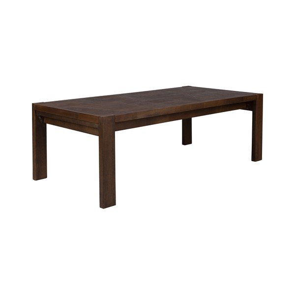 Tavolino da salotto colore naturale scuro in legno massiccio 60x120 cm Bruneau – Dutchbone-image-2