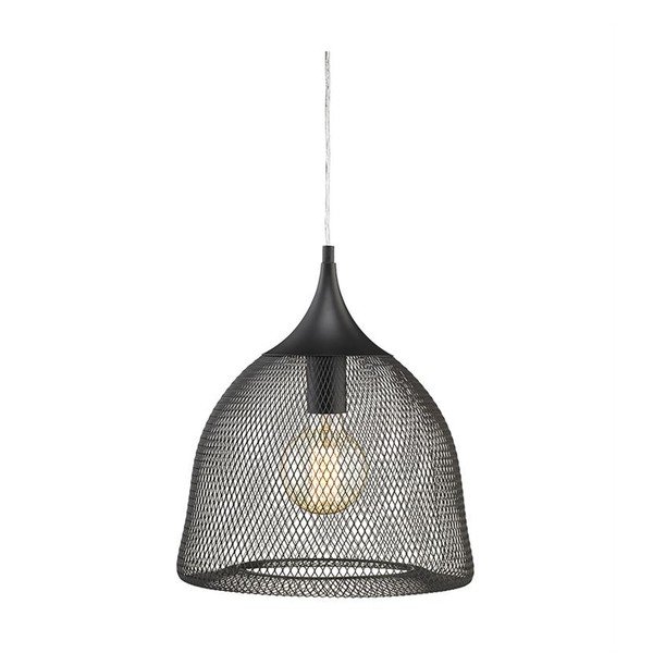 Černé závěsné světlo Markslöjd Grid, 33 cm