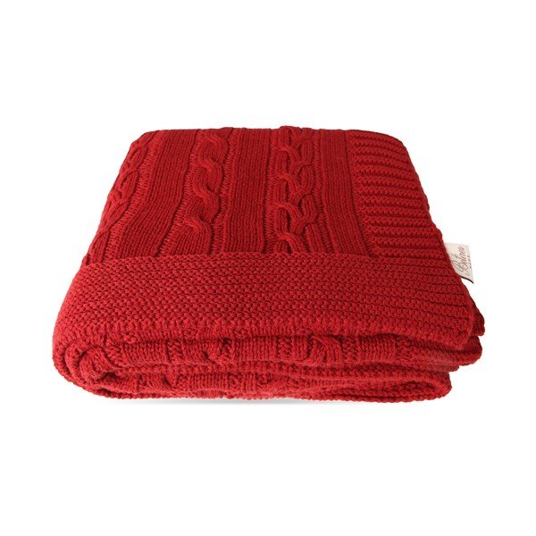 Copriletto rosso Marina, 130 x 170 cm - Homemania Decor-image-2