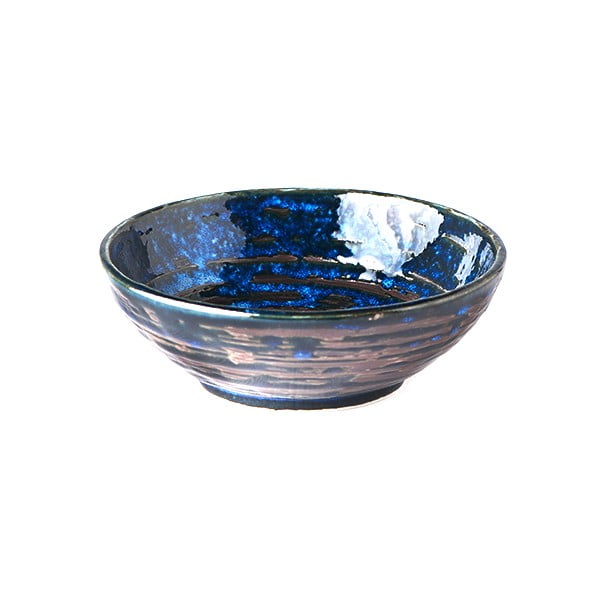 Ciotola in ceramica blu Swirl, ø 13 cm Copper - MIJ