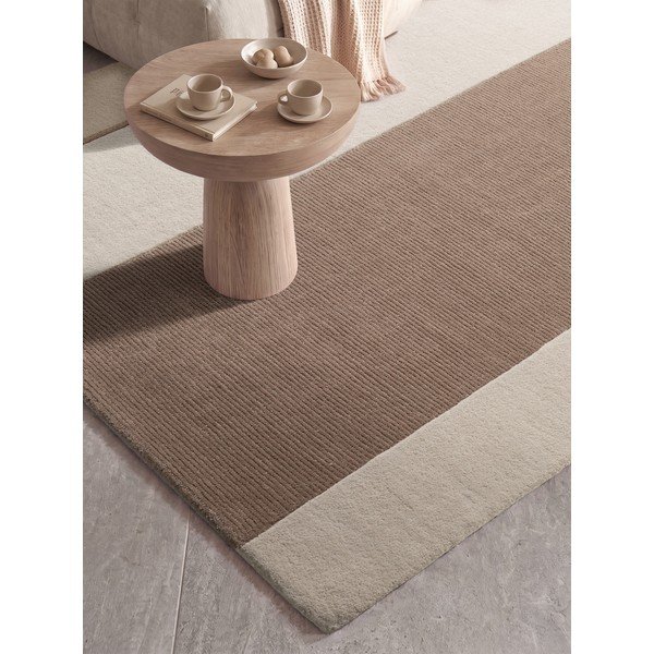 Tappeto marrone/color crema in misto lana 160x230 cm Karola – Villeroy&Boch-image-2
