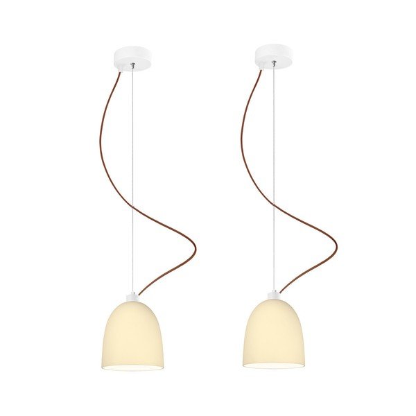 Sada 2 světel AWA, vanilla/brown