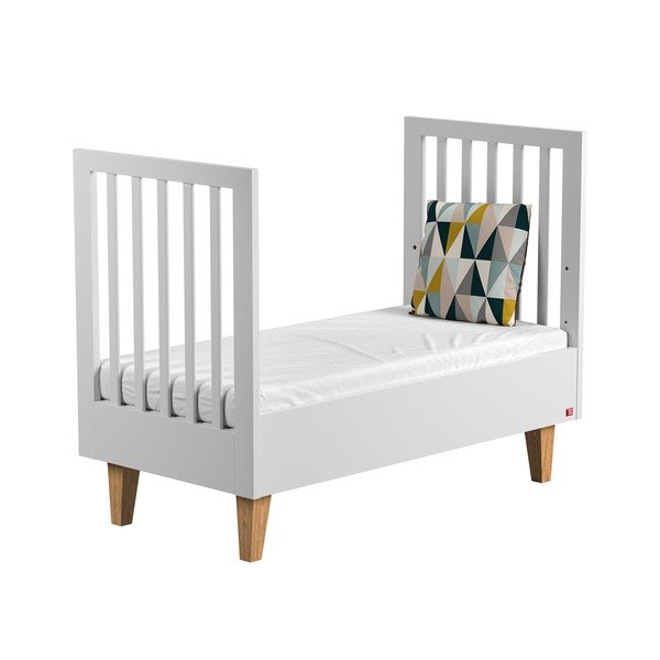 Lettino bianco con box rimovibile Lounge, 140 x 70 cm - Vox-image-2