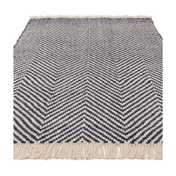 Tappeto blu scuro in misto iuta tessuto a mano 200x290 cm Vigo – Asiatic Carpets-image-2