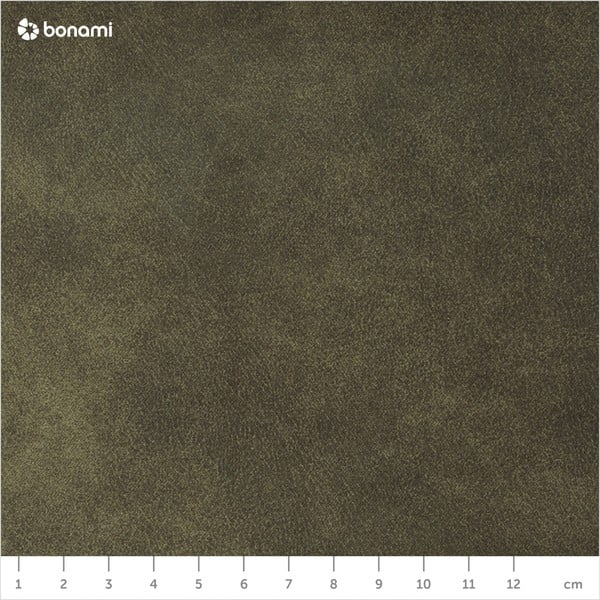 Pouf verde oliva in similpelle , ⌀ 60 cm Doria - Actona-image-4