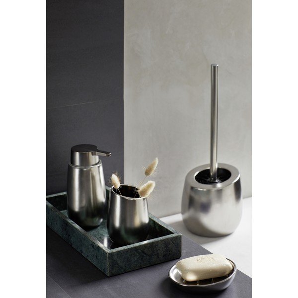 Scopino WC color argento opaco in ceramica Badi – Wenko-image-2