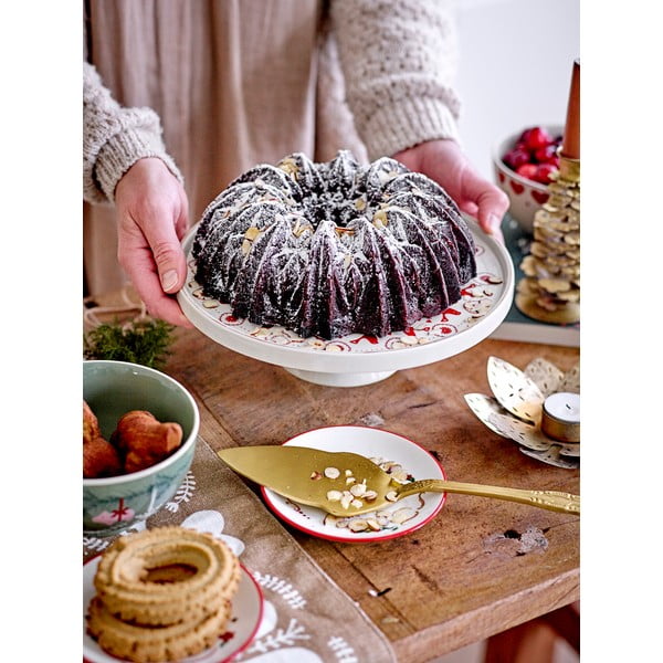 Ciotole bianco-verdi con motivo natalizio in gres in set da 2 500 ml Yule - Bloomingville-image-4