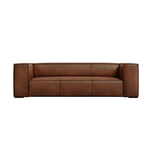 Divano in pelle marrone cognac 227 cm Madame - Windsor & Co Sofas