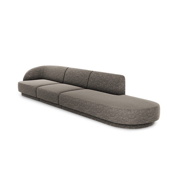 Divano grigio 328 cm Miley - Micadoni Home-image-3