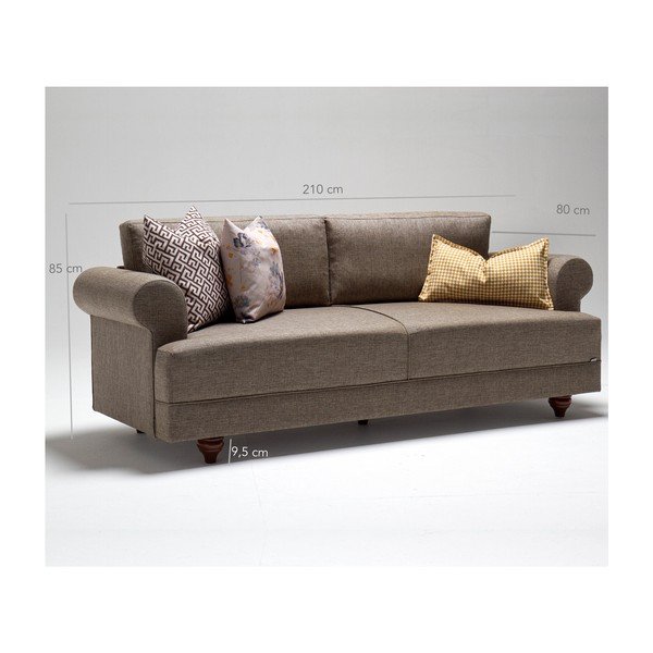 Divano marrone Karin - Balcab Home-image-1