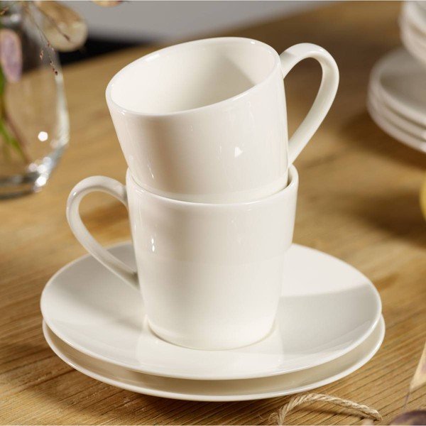 Bílý porcelánový podšálek Like by Villeroy & Boch Group White, 16 cm-image-1