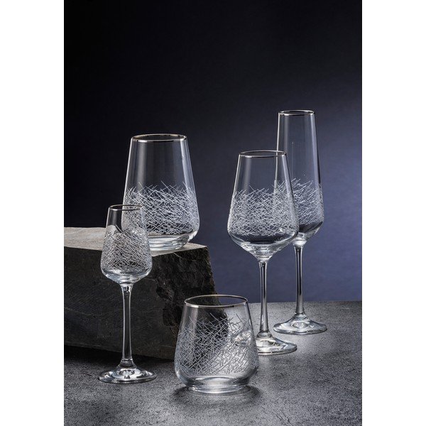 Set di 6 bicchieri da champagne Frost, 200 ml Sandra - Crystalex-image-4
