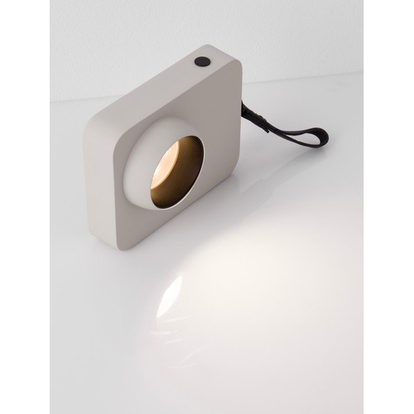 Lampada da tavolo LED beige in metallo con intensità regolabile (altezza totale 11 cm) Kedros – Nova Luce-image-2