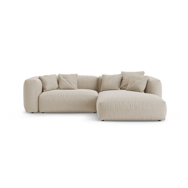 Divano angolare componibile color crema allungabile (con penisola a destra/con chaise lounge) – Micadoni 