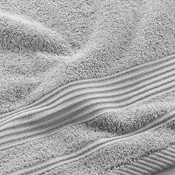 Asciugamano in spugna di cotone grigio chiaro 50x90 cm Tendresse - douceur d'intérieur-image-2