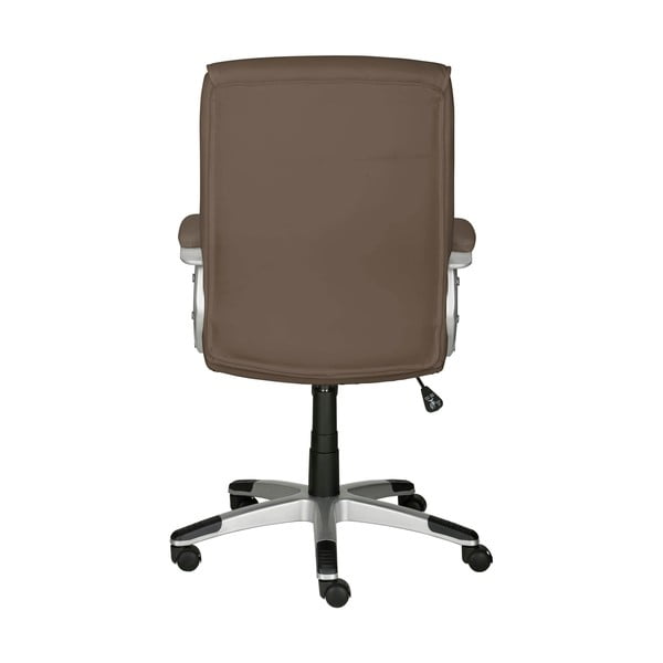 Sedia da ufficio in similpelle marrone Flori - Støraa-image-4