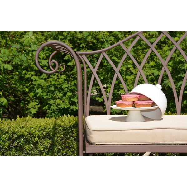 Panchina da giardino in metallo marrone - Esschert Design-image-3