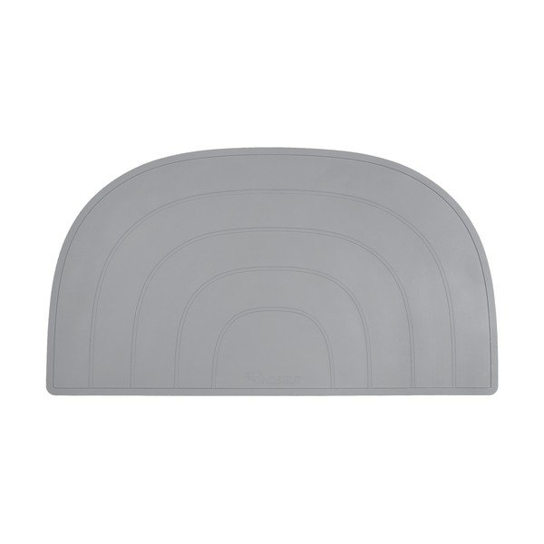 Tovaglietta Rainbow in silicone grigio, 47 x 26 cm - Kindsgut