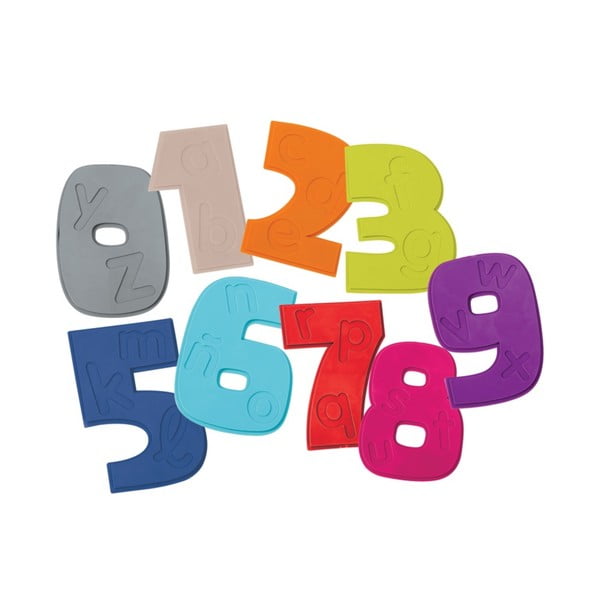 Set di tappetini antiscivolo per bambini 10 pz per la vasca 11x12,5 cm Chifres – MSV