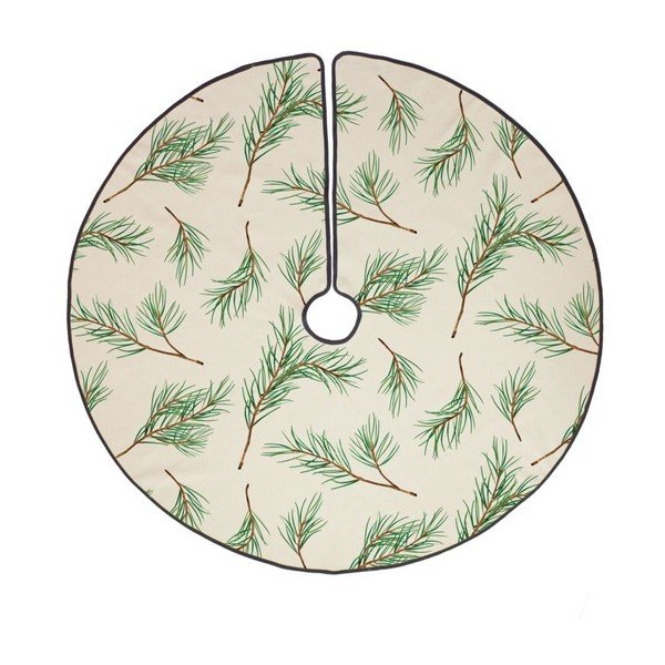 Tappeto in cotone sotto l'albero di Natale , ø 130 cm Fir Branches - Butter Kings