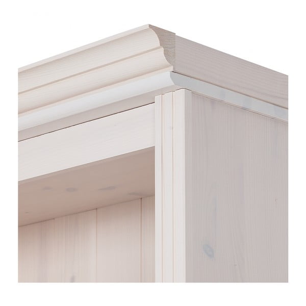 Set TV in legno di pino bianco 140x223 cm Anita - Støraa-image-1