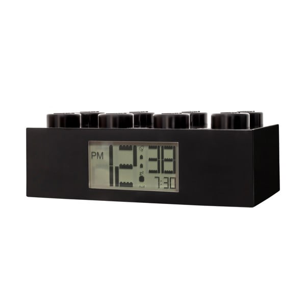 Orologio digitale nero con sveglia Brick - LEGO®-image-1