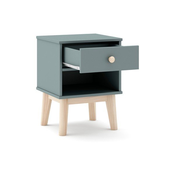 Comodino per bambini verde polveroso Esteban – Marckeric-image-3