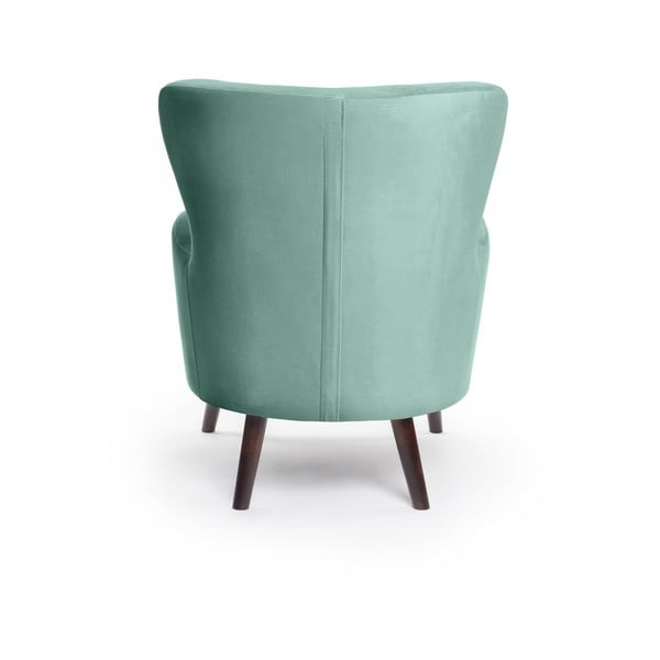 Poltrona in velluto color menta Noemye - Bonami Essentials-image-4