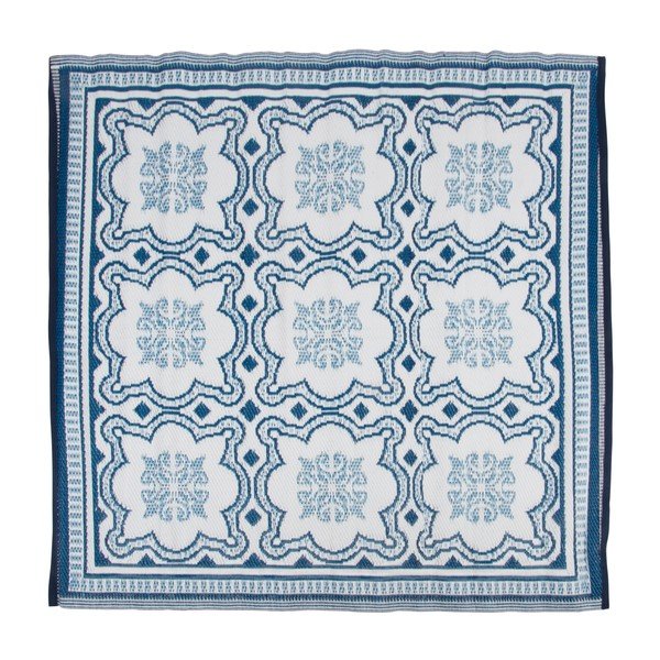 Oboustranný venkovní koberec Esschert Design Blue Wish, 152 x 152 cm-image-2