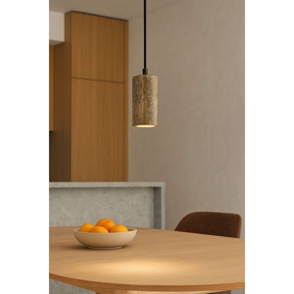 Lampadario grigio con paralume in pietra ø 6,5 cm Selma – Opviq lights-image-4
