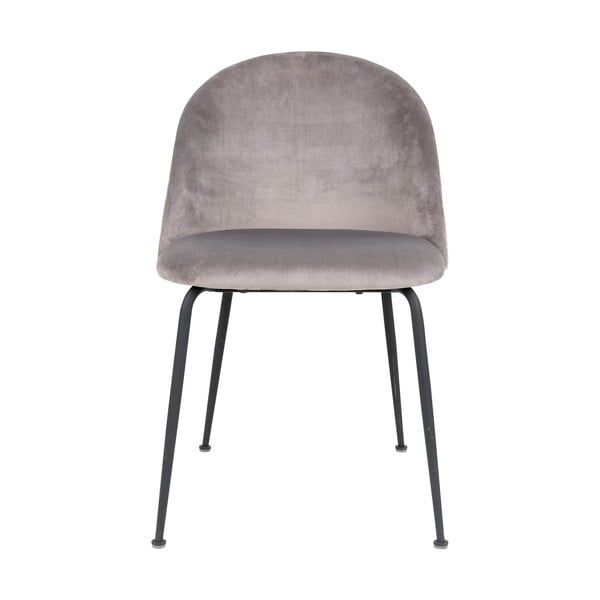 Set di 2 sedie da pranzo in velluto grigio chiaro Geneve - House Nordic-image-2