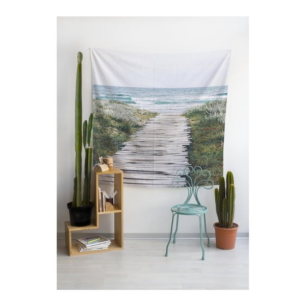 Arazzo in microfibra , 140 x 140 cm Beach Way - Really Nice Things-image-1