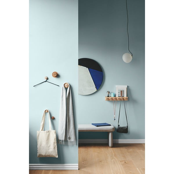 Set di 3 ganci da parete in legno di quercia tinto scuro Wood - LEGO®-image-2