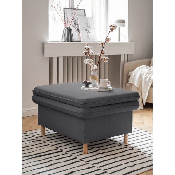 Poggiapiedi grigio scuro Simon - Miuform-image-3