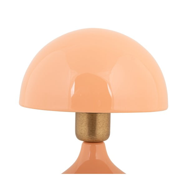 Lampada da tavolo in colore salmone con paralume in metallo (altezza 23 cm) Binc - Leitmotiv-image-2