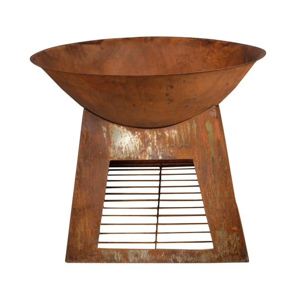 Caminetto in metallo con vassoio di legna Campeggio - Esschert Design