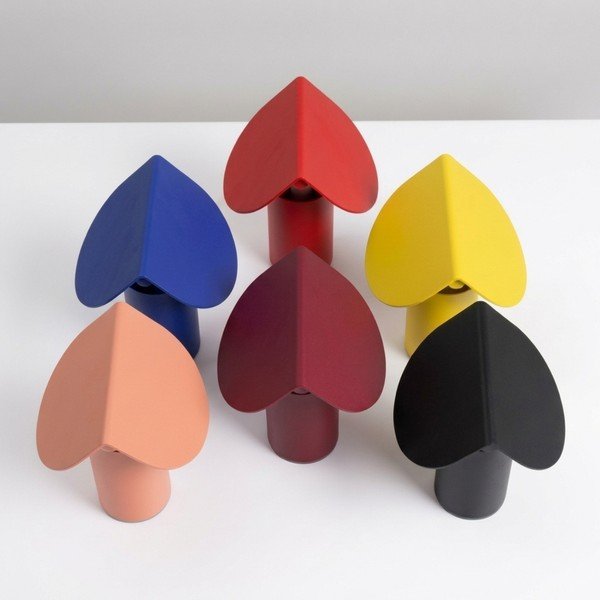 Lampada da tavolo LED color kaki in alluminio (altezza totale 15 cm) BISCUIT – Thoro-image-4
