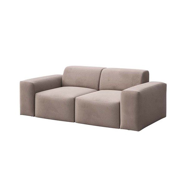 Divano beige rivestito in velluto a coste 205 cm Villet – Rodier-image-2