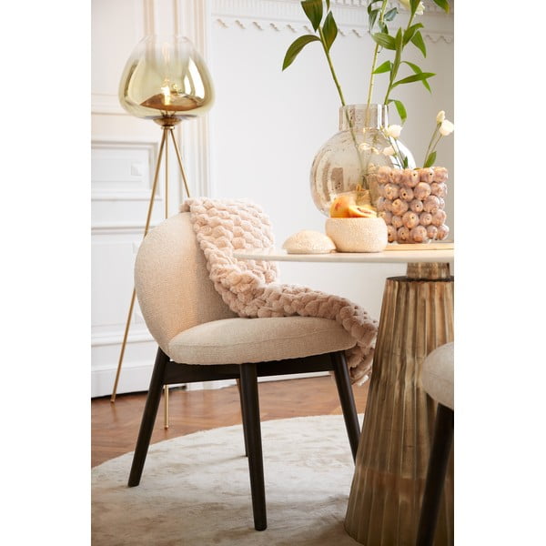 Set di sedie da pranzo color crema in imbottito 2 pz Sinosa – Light & Living-image-1