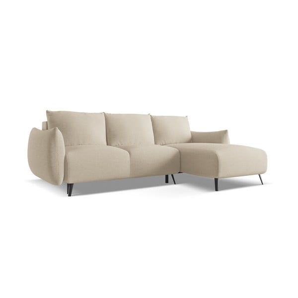 Divano angolare beige (con penisola a destra) Malie – Makamii-image-2