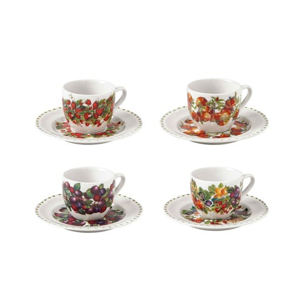 Tazzine in set bianche in new bone china 4 pz 90 ml Le Primizie – Brandani