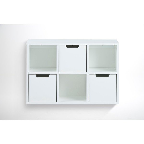 Libreria a parete bianca 58x39 cm Mitra - Actona-image-2