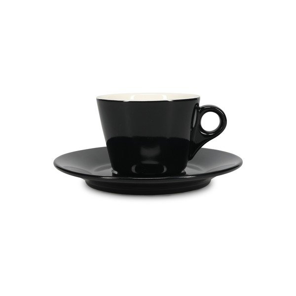 Tazzina per cappuccino nera in porcellana 160 ml Barista – BonBistro-image-2