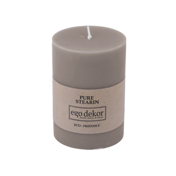 Candela amichevole beige-marrone, durata di combustione 37 h Eco - Eco candles by Ego dekor